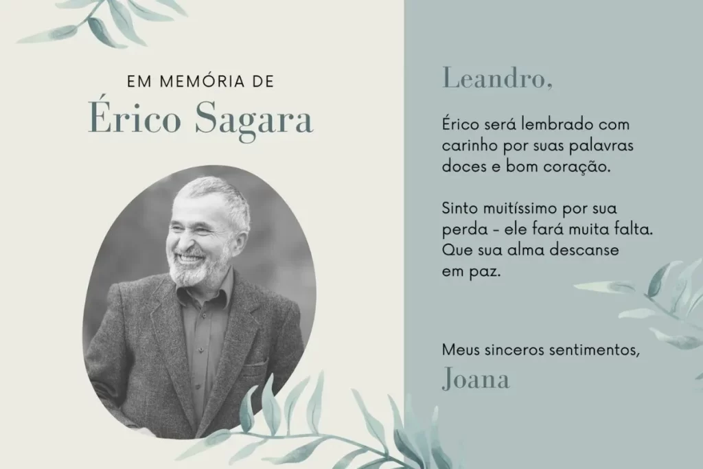 Imagem de uma homenagem póstuma