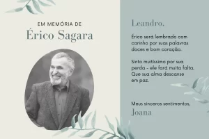 Imagem de uma homenagem póstuma