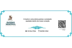 Placa com QR code no cemitério do Phoenix Memorial